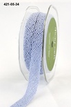 Вязаное кружево Blue, ширина 1,3 см, длина 90 см, цвет голубой