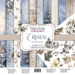 Набір паперу для скрапбукінгу Chrystal winter 30.5x30.5см, 10 аркушів, ТМ Фабрика Декору