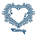 Нож от Tattered Lace Interlocking Dies (Set) - Celebrate - Сердце