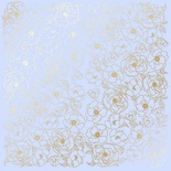 Лист односторонней бумаги с фольгированием Golden Pion Purple,ТМ Фабрика Декора
