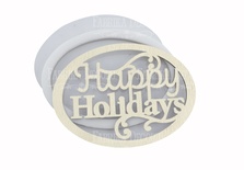Заготовка для шейкера Happy holidays 9.3x6.8 см, колір молочний, ТМ Фабрика Декору