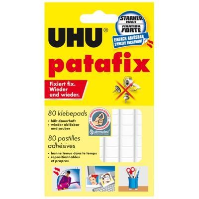 Фиксирующие подушечки UHU Patafix, белые, 80 шт.