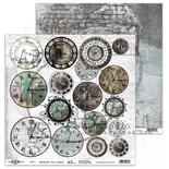 Лист скрапбумаги от ABstudio - Scrapbooking paper "Take me there" 9/10 - Mist / Remember the moment - 30х30см