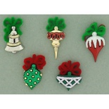 Набор декоративных пуговиц Dress It Up - Christmas Ornaments