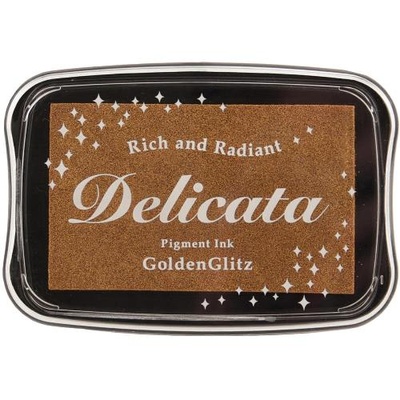 Чернила Tsukineko Delicata Ink Pad - Golden Glitz