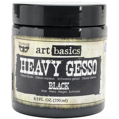 Грунт универсальный от Prima, цвет черный, Finnabair Art Basics Heavy Gesso 8.5oz, 250 мл