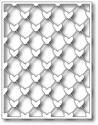 Ножи от Poppystamps - DIES- Heart Lattice Background