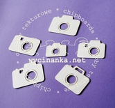 Чипборд от  Wycinanka  - Фотоаппарат, 2,1x3,4 см- 4x5,2 см