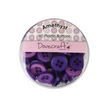 Набор пуговиц от Dovecraft - Amethyst, 60 шт