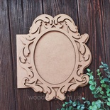 Заготовка для альбома Ажур рамка 3 от WOODchic, мдф 3мм, 25х21.5см
