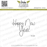 Акриловый штамп Lesia Zgharda TA220 Happy New Year!, размер 4.8х3.7 см