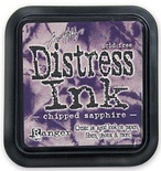 Штемпельная подушка Ranger Distress Ink Pad -Chipped Saphire