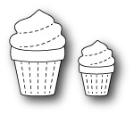 Нож для вырубки от Poppystamps - Stitched Cupcakes  