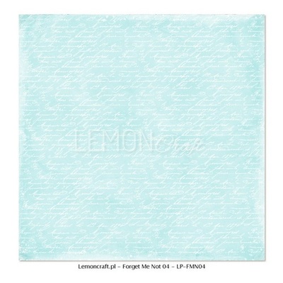 Лист двусторонней бумаги для скрапбукинга LemonCraft -  Forget Me Not 04