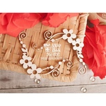 Чипборд Scrapbox - Цветочные уголки с завитками Hw-024