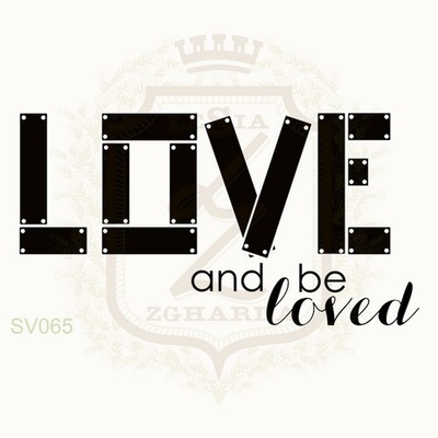 Акриловый штамп Lesia Zgharda SV065 LOVE AND BE LOVED, 5.4х2.7 см.