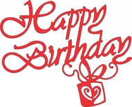 Лезвие Happy Birthday от Cheery Lynn Designs, 1 шт.
