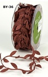 Лента от May Arts - Leaves Ribbon - RUST, 90 см  (дина листика 12 мм)