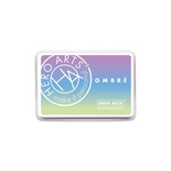 Чернила для штампинга от Hero Arts - Ombre Meadow, цвет сине-фиолетово-салатовый