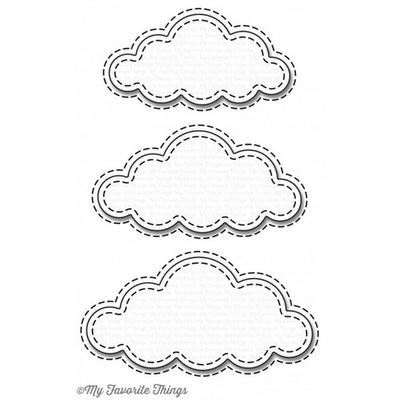 Лезвие My Favorite Things - Die-namics Stitched Clouds, 3 шт.