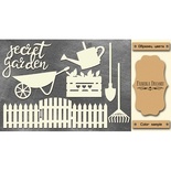 Набор чипбордов Secret garden, цвет крафт, ТМ Фабрика Декора