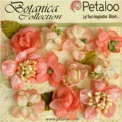 Набор объемных цветов Petaloo - Botanica Minis - Coral