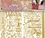 Набор наклеек-высечек HOTP - Wedding Scrap Dazzle Gld, 3 листа, размер 15,2х23 см, 138 шт., цвет золото.