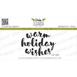 Акриловый штамп Lesia Zgharda TA169 Warm holiday wishes, размер 4.1х2.9 см