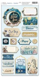 Чипборд для скрапбукинга от Scrapmir - Nautical Graphic ENG, 18шт