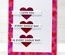 Лезвие My Favorite Things - Die-namics Hearts in a Row - Vertical