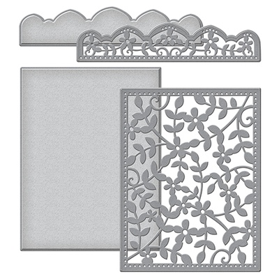 Ножи от Spellbinders – Framed Floral Card Front