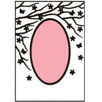 Папка для тиснения Nellie Snellen - Embossing Folder - Spring in the air (Oval)