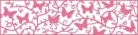 Нож для вырубки от Cheery Lynn Designs - Butterflies Flying Among the Vines Mesh Border