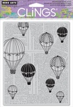 Резиновый штамп Hero Arts - Balloon Ride, c оснасткой