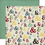 Лист скрапбумаги от Echo Park - Ampersand, Times & Seasons 2, 30х30см