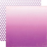 Лист скрапбумаги от Echo Park - Purple Ombre, 30х30 см