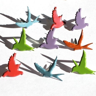 Набор брадсов Eyelet Outlet - Flying Bird Brads - Fall, 12 шт