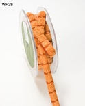 Лента CHENILLE/CENTER DOT, цвет ORANGE, ширина 9,5мм, длина 90см