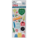 Наклейки от Paper House - Hello Baby Puffy Stickers - Blue Boy, 7,6x16,5 см
