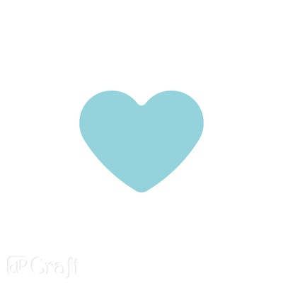 Дірокол фігурний 2,5 см Heart, TM dpCraft (Dalprint)