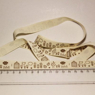 Лента от Thailand - Bird Cage Pattern Cotton Ribbon Label String, 1 метр