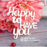 Чипборд ScrapBox - надпись Happy to have you Hi-234
