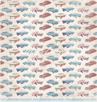 Двусторонний лист бумаги для скрапбукинга от Maja Design - Summer Crush - He picks her up, 30x30 см