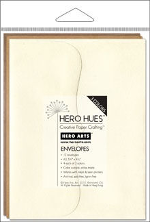 Набор конвертов Hero Arts - EARTH MIX ENVELOPES (оттенки бежевого), 3 штуки
