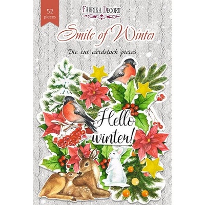 Набор высечек, коллекция Smile of winter, 52 шт., ТМ Фабрика Декора