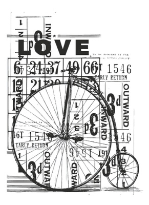 Акриловый штамп от Kaisercraft - Vintage Love Clear Stamp