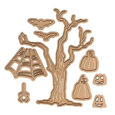 Ножи от Spellbinders - Spooky Halloween Die Set - Small Die of the Month Club