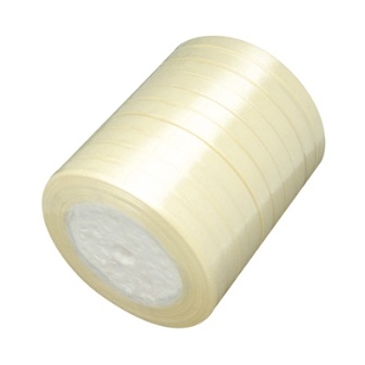 Ленточка атласная  Beige, 10мм, цвет бежевый, 90 см