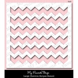 Маска My Favorite Things - Stencils Large Chevron Stripes, 15х15 см