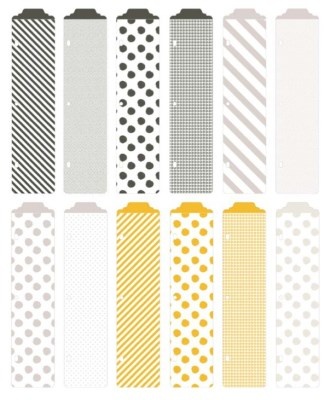 Разделители Project Life by Becky Higgins - Designer Dividers - Midnight Edition
